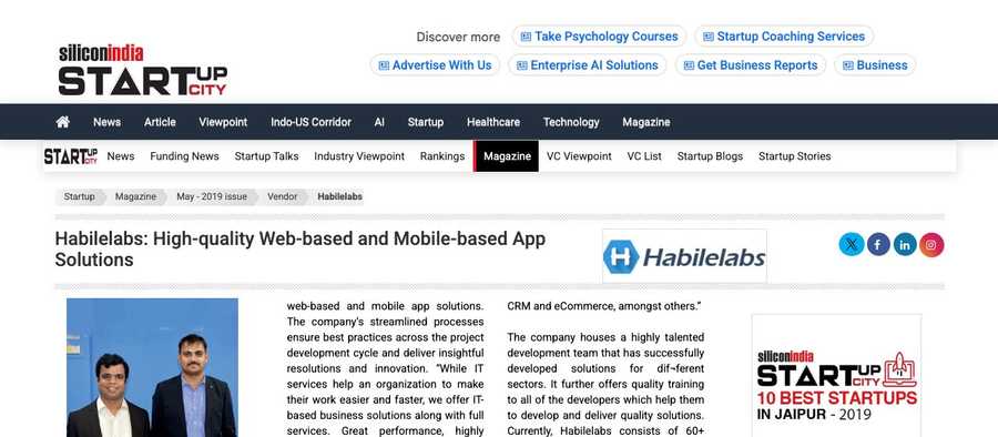 HabileLabs: High-Quality Web-Based and Mobile-Based App Solutions