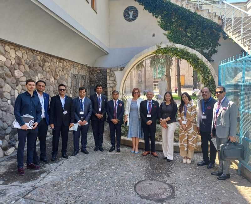 Delegation at the Mother Teresa Memorial House, Skopje