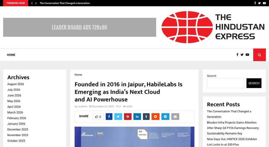 Founded in 2016 in Jaipur, HabileLabs Is Emerging as India's Next Cloud and AI Powerhouse