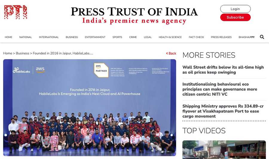 Founded in 2016 in Jaipur, HabileLabs Is Emerging as India's Next Cloud and AI Powerhouse